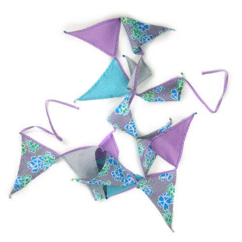 Guirlande fanion - fil violet